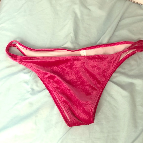 Pink Velvet bikini bottom - Picture 2 of 4